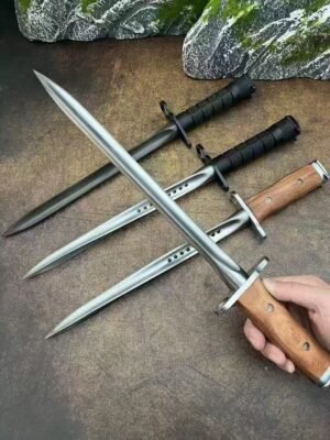 AK And M9 Triangles Fixed Blade Knife