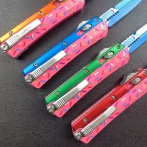 Zinc-handled Mini Snake God Donut OTF Knife