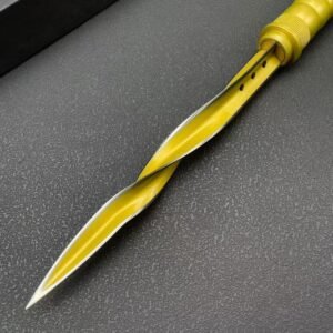Gold Multi-Function Triangular Spike Knife