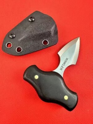 Winkler 3V Custom Black-Handle Push Dagger