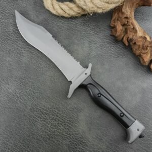 Jungle Wolf Foreign Trade Edition Black Titanium Fixed Blade Knife