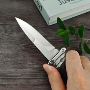 The New Version Of The Bouncy Fish Features Black Handle Side Jumps Switchblade
