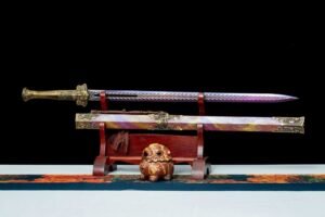 Purple Pole Fixed Blade Knife