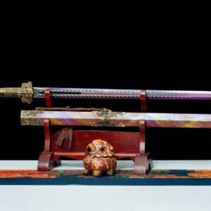 Purple Pole Fixed Blade Knife