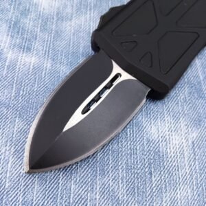 Zinc-handled Microtech Bighead Flying Fish OTF Knife