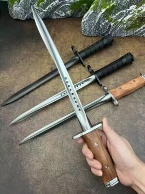 AK And M9 Triangles Fixed Blade Knife