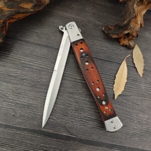 The Wooden-handled Swordfish Broke With A Loud Cry Folding Knife