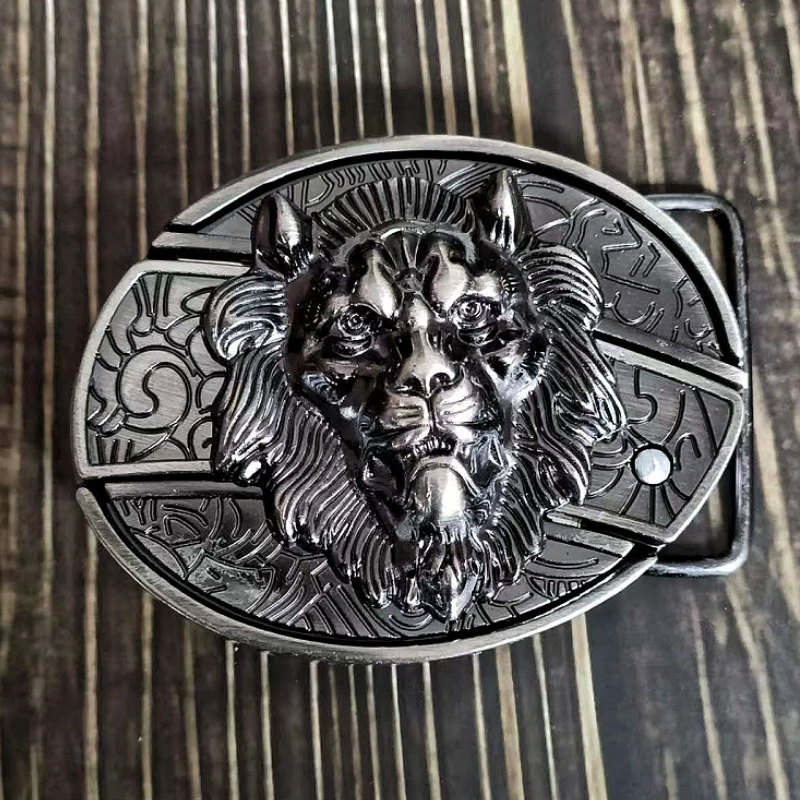 9dff927d1e45c4ebdf83ec445cbf292.png Lion knife belt buckle knife