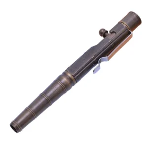 Brass Slub Pen Retro Bolt Gel Tactical Pen Self Defense Supplies Personal Emergency Defense Tool Security Protection EDC Tool