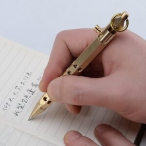 Brass Tactical Pen Handmade Machine Gun Pen