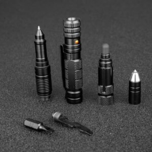 Multi Function Tactical Pen Emergency Flashlight Screwdriver Bottle Opener Window Breaker Outdoor Survival Self Rescue EDC Tool