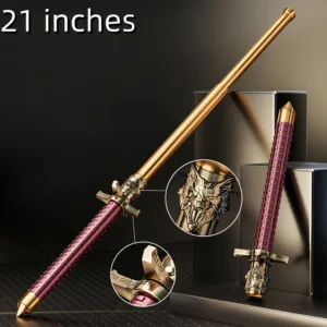 Solid Three-Section Telescopic Baton