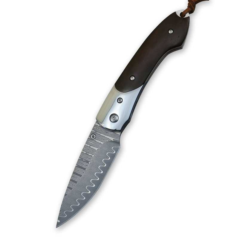 O1CN011LPgE51xtxs9moPAm_2204178276502-0-cib.jpg Damascus forged folding knife, portable camping survival folding knife