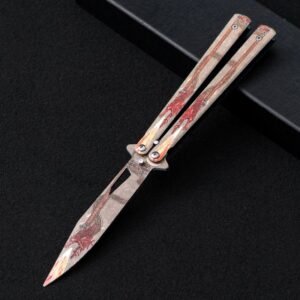 Unsharpened butterfly practice knife color butterfly knife outdoor multi-function folding knife swing