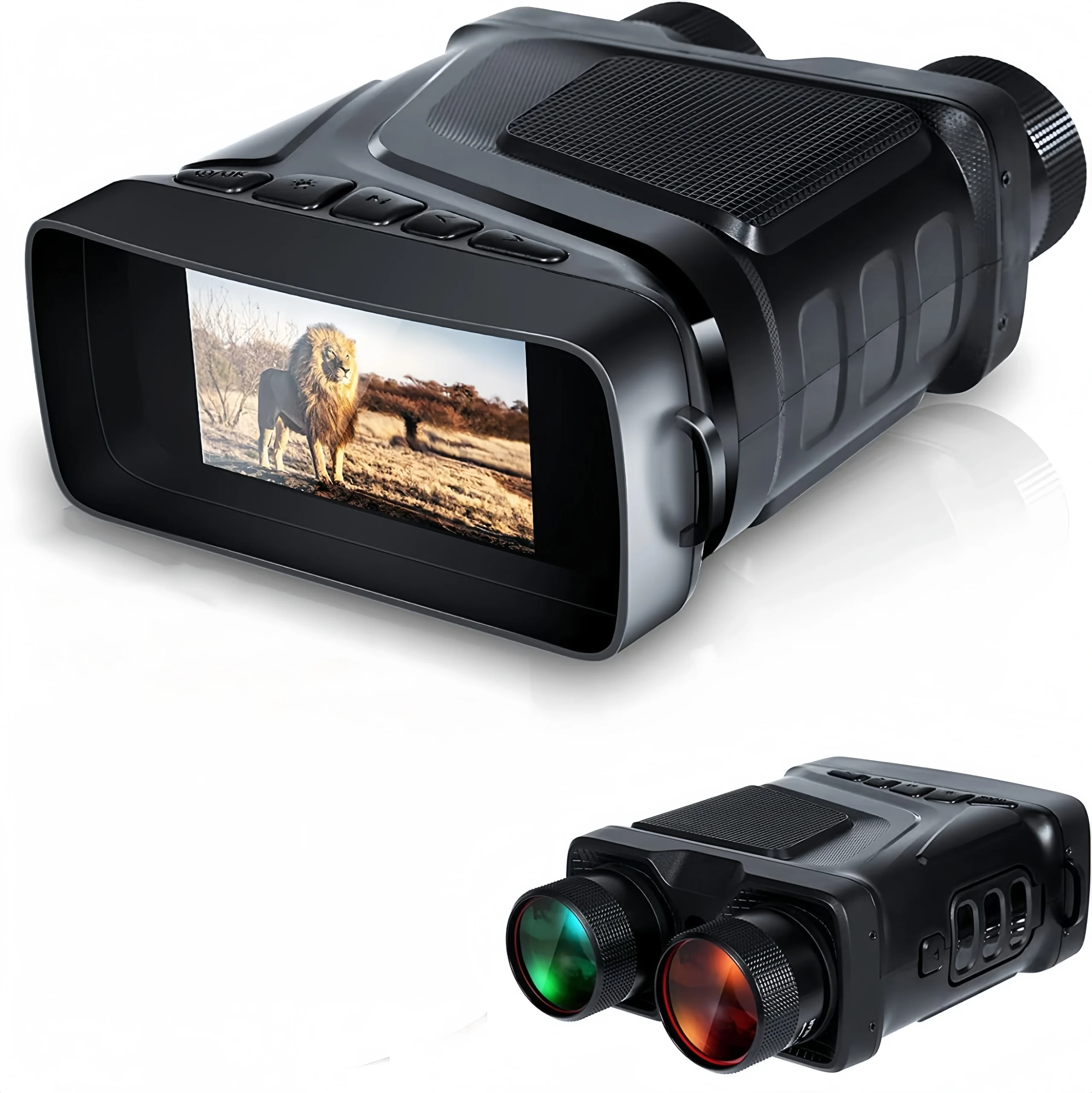 O1CN012klZOq1MWTwkhFok4_3256441442-0-cib-scaled-1.webp All-black infrared night vision device, full-color true 4K ultra-high definition, 800mm large aperture
