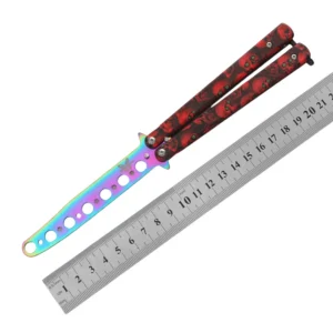 CSGO butterfly knife CS butterfly knife novice practice knife butterfly comb toy practice knife full steel unsharpened