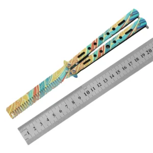 CSGO butterfly knife CS butterfly knife novice practice knife butterfly comb toy practice knife full steel unsharpened
