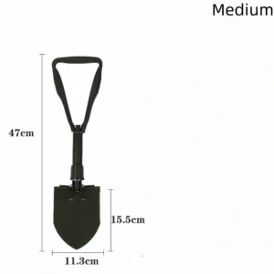 Multifunctional engineer shovel foldable portable emergency rescue fishing and flower planting shovel outdoor field adventure equipment