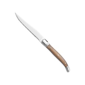 Wooden handle serrated knife luxury French fruit knife