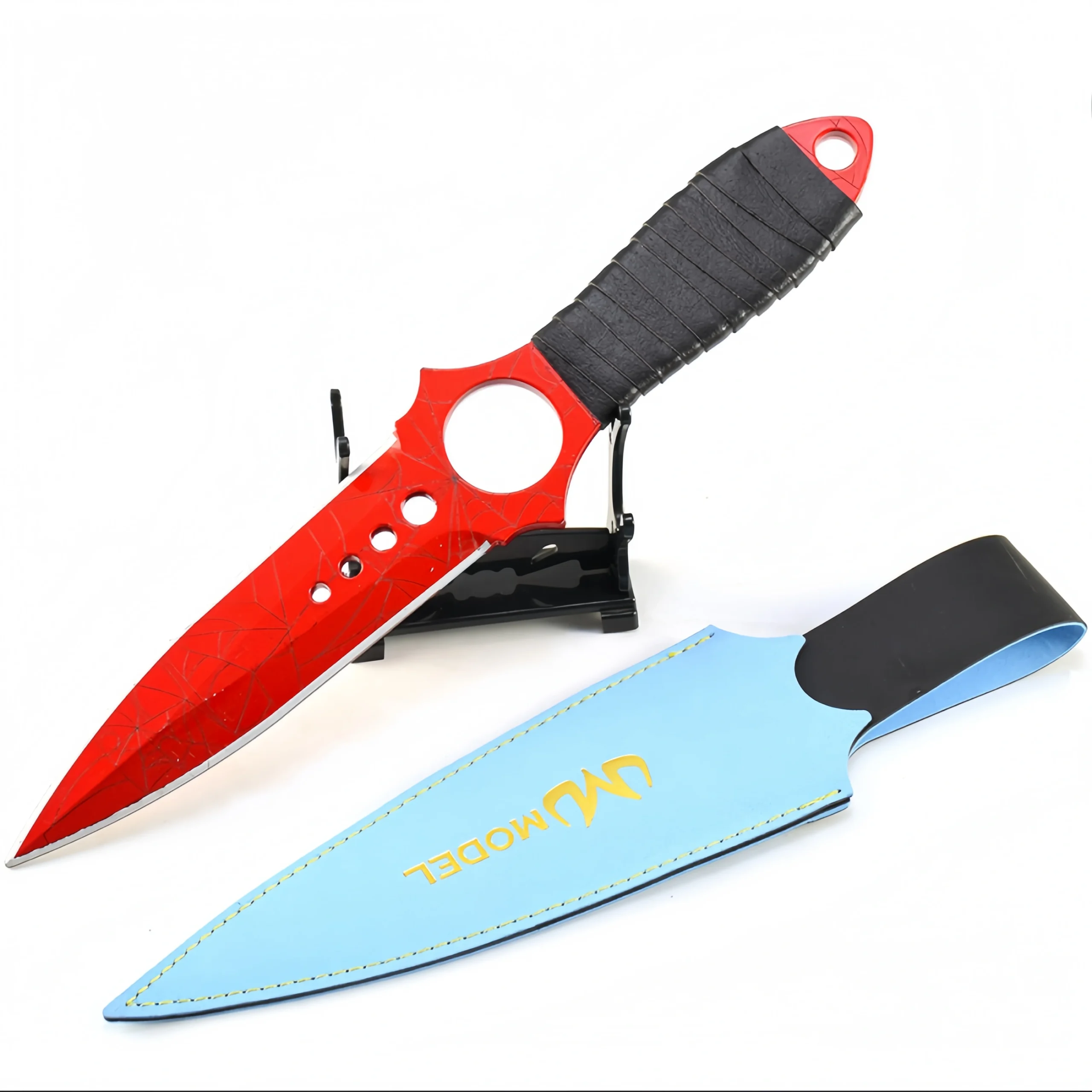 O1CN01Ay5RYv2EFzAFowrYp_3542998716-0-cib-scaled-1.webp Game peripheral skeleton knife crimson web 26CM full metal craft ornaments model