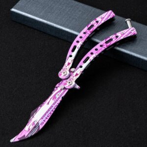 Butterfly practice knife CSGO folding unsharpened hand-throwing ornamental knife hand training knife