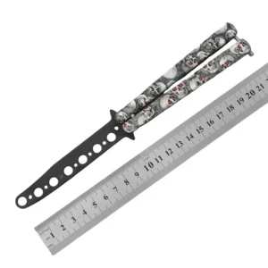 CSGO butterfly knife CS butterfly knife novice practice knife butterfly comb toy practice knife full steel unsharpened