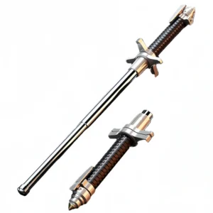 Automatic Spring Telescopic Baton – Solid Three-Section Design