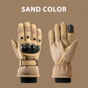 Winter warm and waterproof outdoor tactical gloves