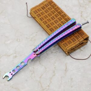 Wrench butterfly practice folding knife CSGO butterfly tool training unbladed butterfly knife tool