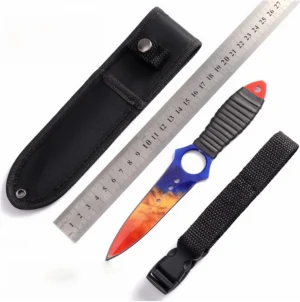 Tethered Skeleton Knife Outdoor High Hardness Army Knife Stainless Steel Small Straight Knife
