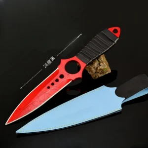 Game peripheral skeleton knife crimson web 26CM full metal craft ornaments model