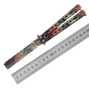 CSGO butterfly knife CS butterfly knife novice practice knife butterfly comb toy practice knife full steel unsharpened