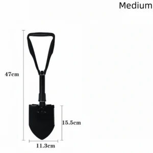 Multifunctional engineer shovel foldable portable emergency rescue fishing and flower planting shovel outdoor field adventure equipment