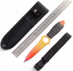 Tethered Skeleton Knife Outdoor High Hardness Army Knife Stainless Steel Small Straight Knife