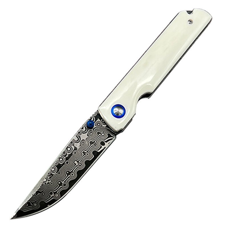 O1CN01MPKS8O1JJFrCdjy3H_2215694981007-0-cib.jpg Damascus steel folding knife VG10 high hardness portable folding knife