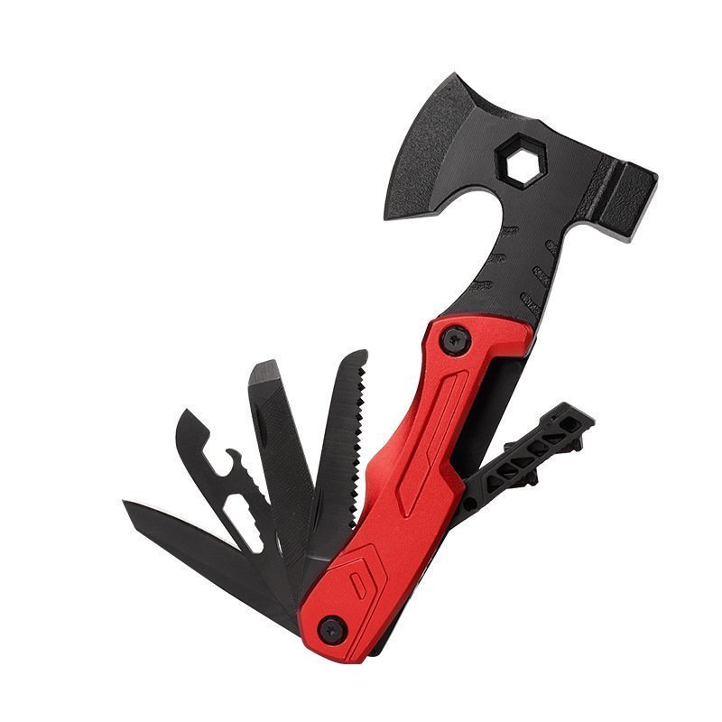 O1CN01NKN3r12I7WCSi9bdo_2217657629239-0-cib.jpg Multifunctional survival axe pliers folding knife pliers hammer with flint multi-purpose tool portable life-saving axe---RED