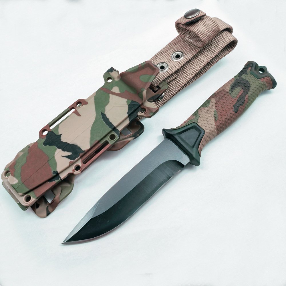 O1CN01Nbhy5325YuyUogTvg_2214436807539-0-cib.jpg Camouflage Fixed Blade Outdoor Knife with Sheath