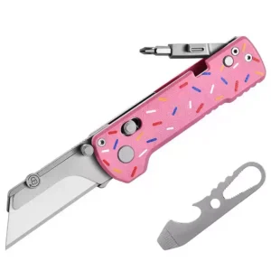 Oknife U1 Carbon Fiber/Donut Axis Lock Folding Knife Universal Utility Blade/Olight Pocket Knife