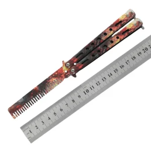 CSGO butterfly knife CS butterfly knife novice practice knife butterfly comb toy practice knife full steel unsharpened
