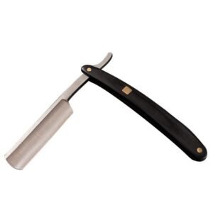 Precision Steel Straight Razor with Wooden Grip