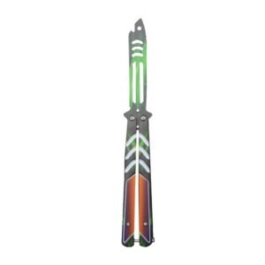 Folding unsharpened butterfly practice knife outdoor CSgo butterfly knife