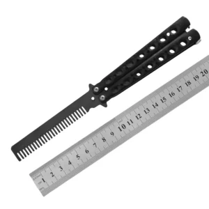 CSGO butterfly knife CS butterfly knife novice practice knife butterfly comb toy practice knife full steel unsharpened