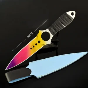 Game peripheral skeleton knife crimson web 26CM full metal craft ornaments model