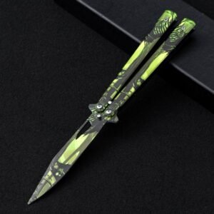Unsharpened butterfly practice knife color butterfly knife outdoor multi-function folding knife swing