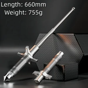 Mechanical Three-Section Telescopic Baton