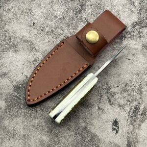 Damascus Knife Outdoor Mini Pocket Knife Forged Damascus Steel Pocket Survival