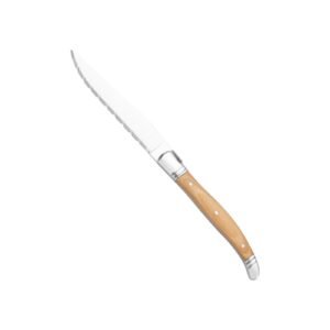 Wooden handle serrated knife luxury French fruit knife