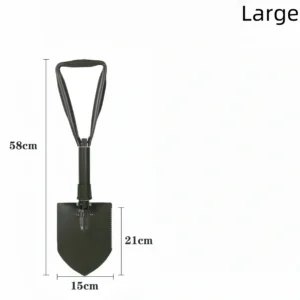 Multifunctional engineer shovel foldable portable emergency rescue fishing and flower planting shovel outdoor field adventure equipment