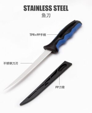 6 inch outdoor fishing bendable filet knife