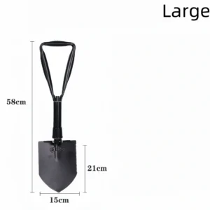 Multifunctional engineer shovel foldable portable emergency rescue fishing and flower planting shovel outdoor field adventure equipment